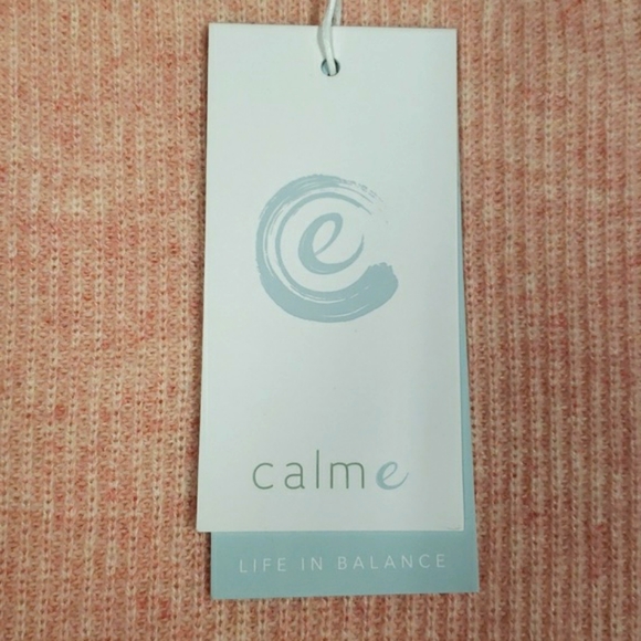 JOHNNY WAS CALME 100% Cashmere Sweater Ribbed Light Pink NWT Size L - Picture 3 of 13